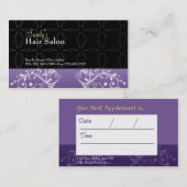 Friseursalon-Visitenkarte und Verabredungskarte Terminkarte (Vorne/Hinten)