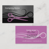 Friseursalon-Visitenkarte und Verabredungskarte Visitenkarte (Vorne/Hinten)