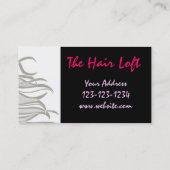 Friseursalon-Visitenkarte Visitenkarte (Rückseite)