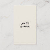 Friseursalon-Visitenkarte Visitenkarte (Rückseite)