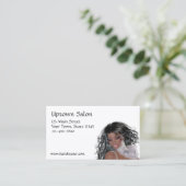 Friseursalon-Visitenkarte Visitenkarte (Stehend Vorderseite)