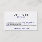 Friseursalon-Visitenkarte Visitenkarte (Vorderseite)