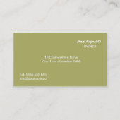 Friseursalon-Visitenkarte Visitenkarte (Rückseite)