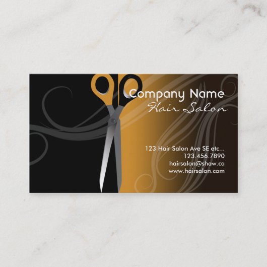 Friseursalon-Visitenkarte Visitenkarte (Vorderseite)