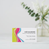 Friseursalon-Visitenkarte Visitenkarte (Stehend Vorderseite)