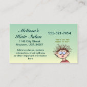 Friseursalon-Visitenkarte Visitenkarte (Rückseite)