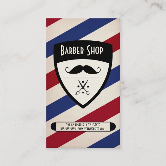 Friseursalon-Visitenkarte Visitenkarte (Vorderseite)