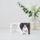 Friseursalon-Visitenkarte Visitenkarte (Stehend Vorderseite)