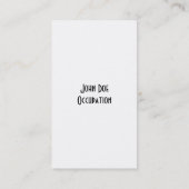 Friseursalon-Visitenkarte Visitenkarte (Rückseite)