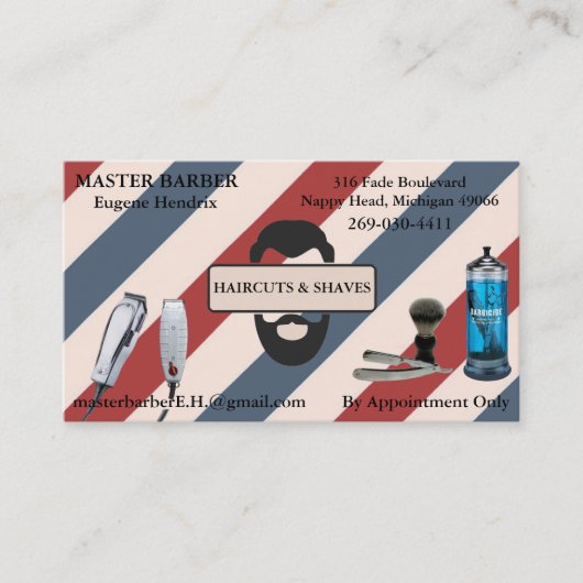 Friseursalon-Visitenkarte Visitenkarte (Vorderseite)