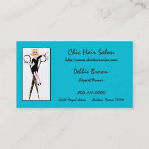 Friseursalon-Visitenkarten mit DIVAtude Visitenkarte