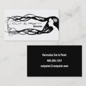 Friseursalon-Visitenkarten Visitenkarte (Vorne/Hinten)