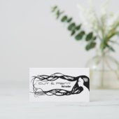 Friseursalon-Visitenkarten Visitenkarte (Stehend Vorderseite)