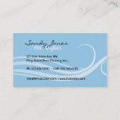 Friseursalon-Visitenkarten Visitenkarte (Rückseite)