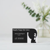 Friseursalon-Visitenkarten Visitenkarte (Stehend Vorderseite)