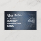 Friseursalon-Visitenkarten Visitenkarte (Rückseite)