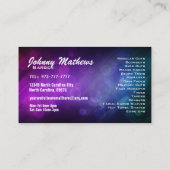 Friseursalon-Visitenkarten Visitenkarte (Rückseite)