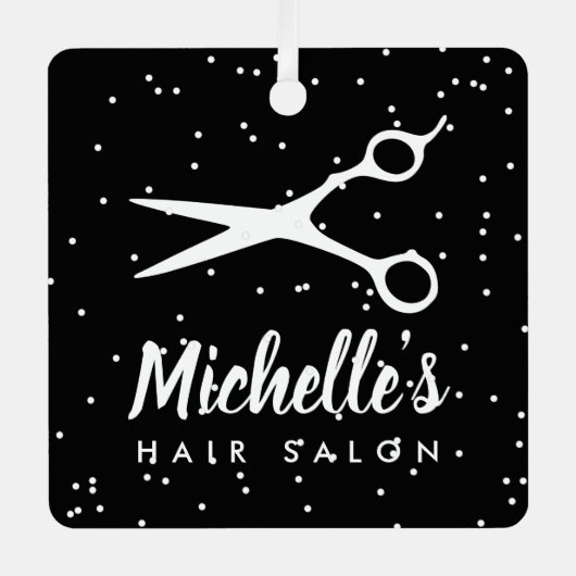 Friseursalon Weihnachtsschmuck (Vorderseite)