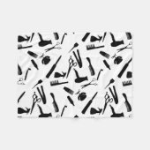 Friseursalon-Werkzeuge Fleecedecke (Vorderseite (Horizontal))