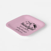 Friseursalon Zitat Funny Friseur Pink Party Pappteller (Gewinkelt)