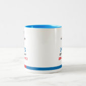 Friseursalon Zweifarbige Tasse (Mittel)