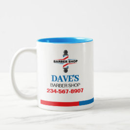 Friseursalon Zweifarbige Tasse