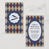 Friseursalondiamanten Visitenkarte (Vorne/Hinten)