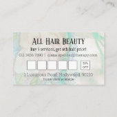 Friseursalonrabatt-Angebotfriseur Treuekarte (Rückseite)