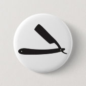 Friseursalonrasiermesser Button (Vorderseite)