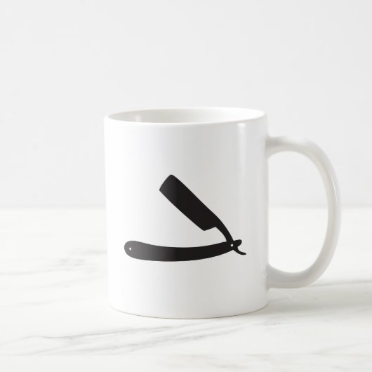 Friseursalonrasiermesser Kaffeetasse (Rechts)