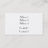 Friseursalonrolle Visitenkarte (Rückseite)