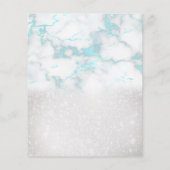 Friseurschere auf aquamarinem Marmor Flyer (Hinten)