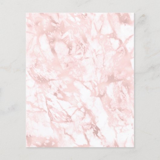 Friseurschere auf rosa Marmor Flyer (Hinten)