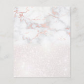 Friseurschere auf rosa Marmor Flyer (Hinten)