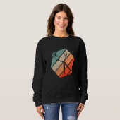Friseurschere Friseursalon Sweatshirt (Vorne ganz)