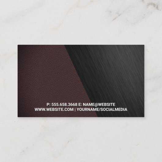 Friseurschere | Hintergrundinformationen zu Farbbl Visitenkarte (Rückseite)