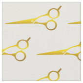 Friseurschere Muster Haarstil Stoff (Nahaufnahme)
