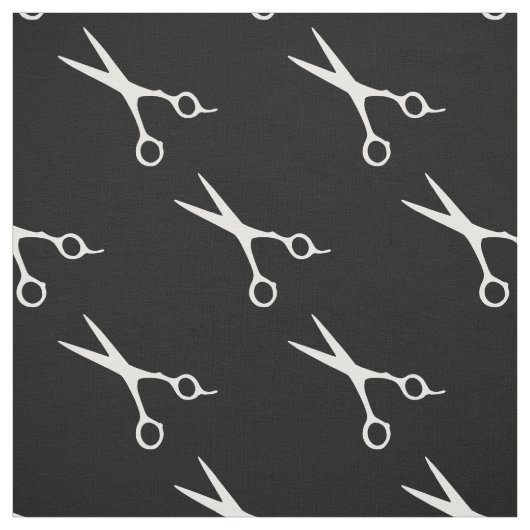 Friseurschere Muster Haarstylen Stoff (Muster)