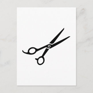 Friseurschere Postkarte