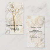 Friseurschere Visitenkarte (Vorne/Hinten)