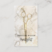 Friseurschere Visitenkarte (Vorderseite)