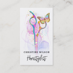 Friseurschere Visitenkarte