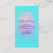 Friseurschere Visitenkarte (Rückseite)