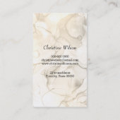 Friseurschere Visitenkarte (Rückseite)