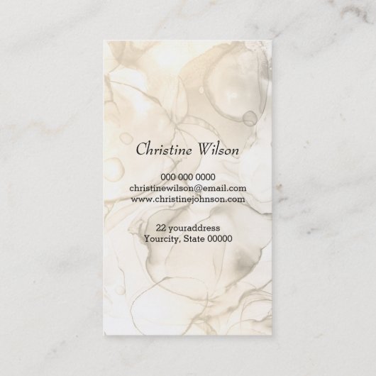 Friseurschere Visitenkarte (Rückseite)