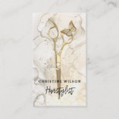 Friseurschere Visitenkarte (Vorderseite)