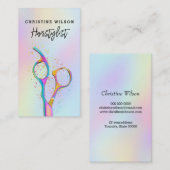 Friseurschere Visitenkarte (Vorne/Hinten)