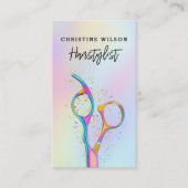 Friseurschere Visitenkarte (Vorderseite)