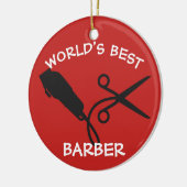 Friseurscherer-Rasiermesserscheren der Welt beste Keramik Ornament (Links)