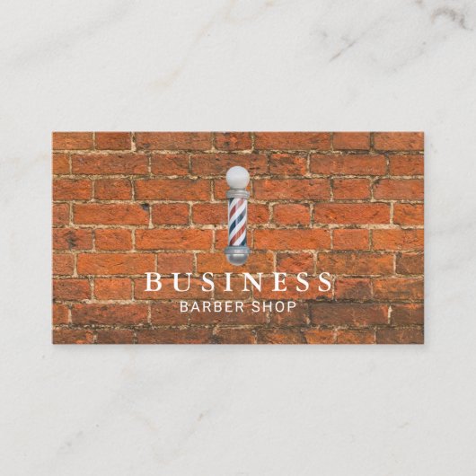 Friseurshop Industrielle Red Bricks Friseur Stylis Visitenkarte (Vorderseite)